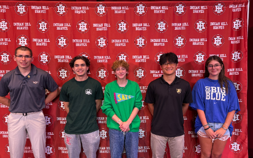 INDIAN HILL ARTS CONSERVATORY:  Indian Hill High School celebrates Arts and Military Signing Ceremony