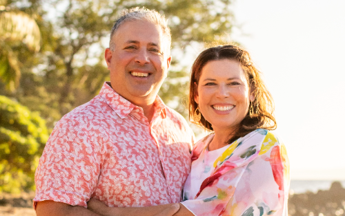 IH Boosters President Sarah Hagopian with her husband, Jacques Hagopian