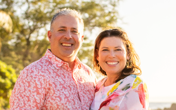 IH Boosters President Sarah Hagopian with her husband, Jacques Hagopian