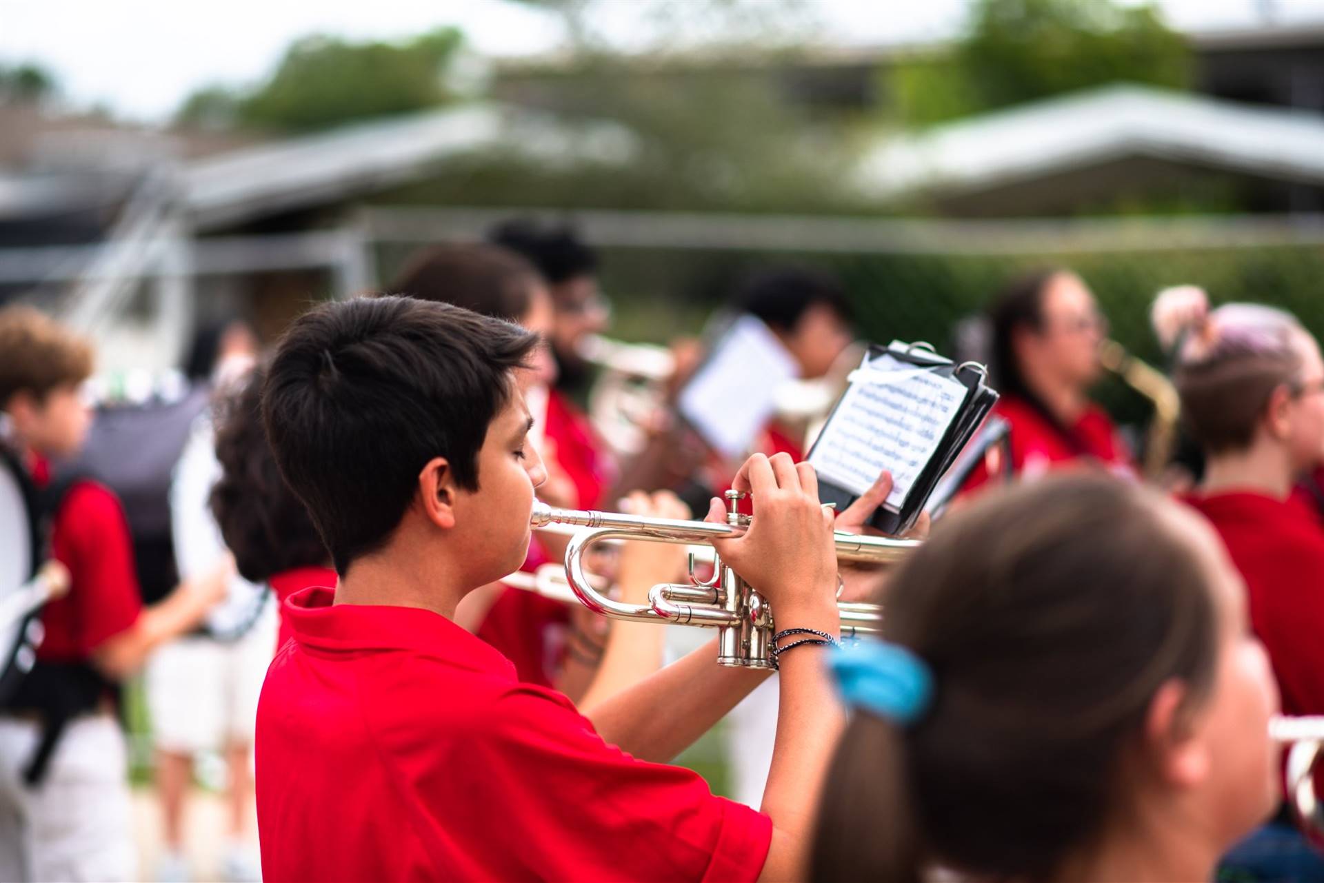 Marching Band provided live music