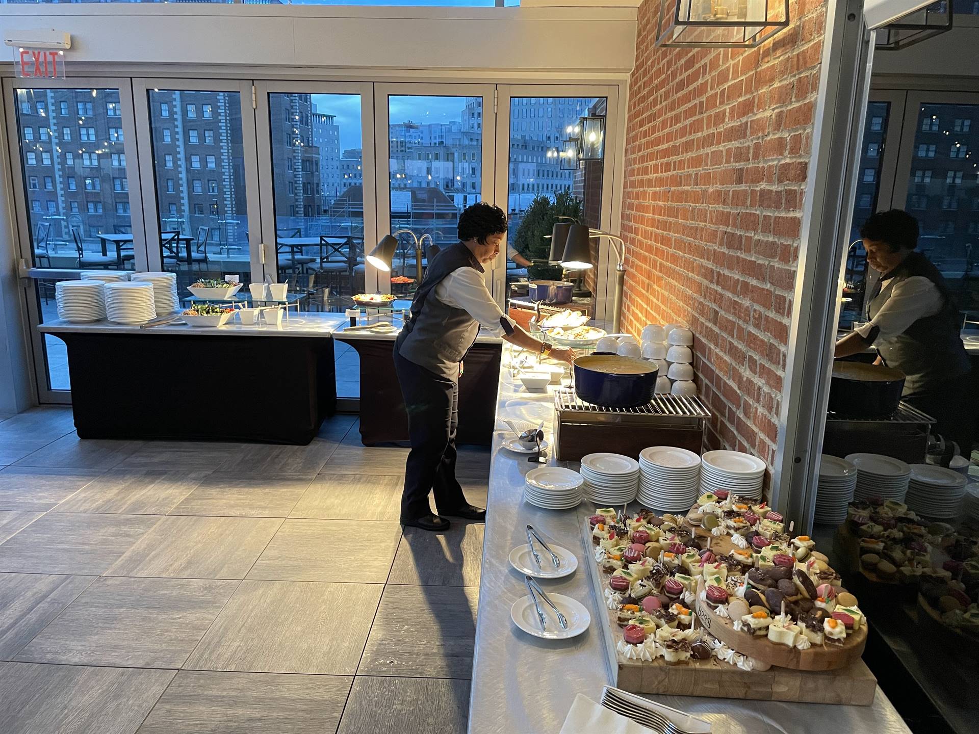 buffet table