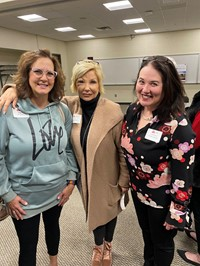 Angela Burgher, Joni Korn and Catherine Fields Shultz