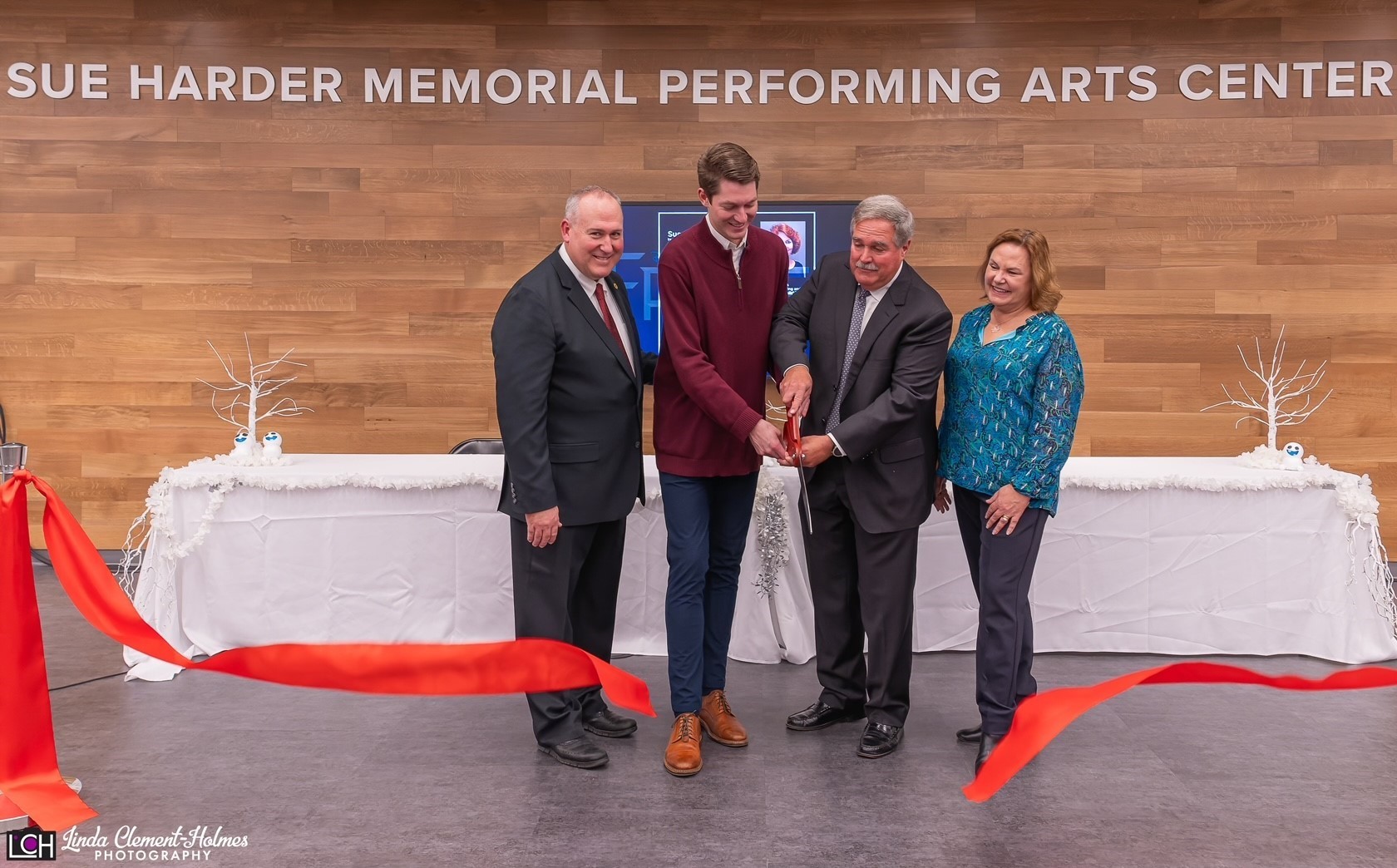 ribbon cutting of new performing arts center